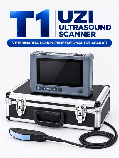 T1 Ветеринарный УЗИ-аппарат с универсальным ректальным зондом — Ultrasound Scanner - 