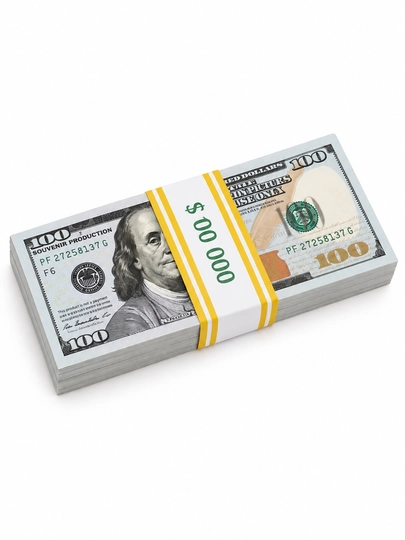 Suvenir dollar, o‘yin puli, dollar 100,50  dekor pul, 10000, 5000 dollar - 