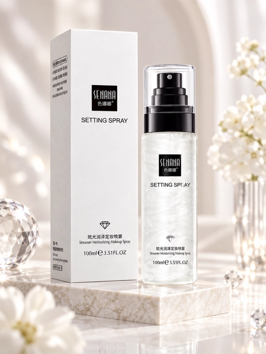 SENANA pardoz uchun fiksatsiyalovchi, yaltiroq ta’sirli namlantiruvchi sprey, 100 ml