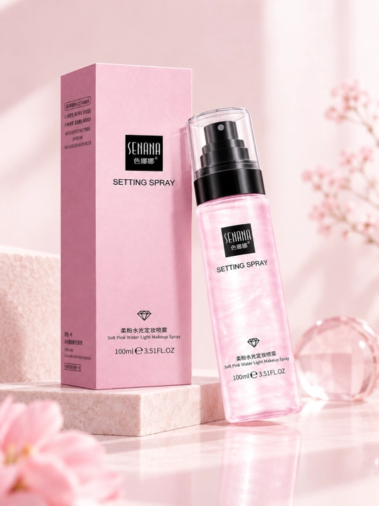 SENANA pardoz uchun fiksatsiyalovchi, yaltiroq ta’sirli namlantiruvchi sprey, 100 ml