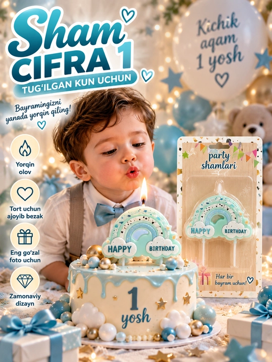 Цифровые шары для торта - 