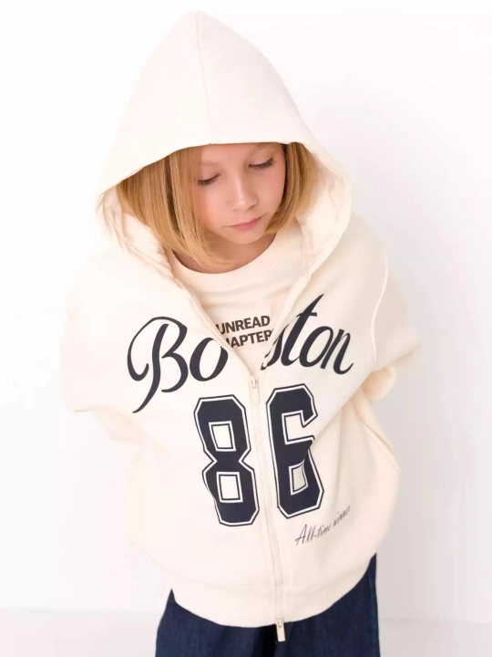 Qiz bola uchun tolstovka, hudi paxta NEO