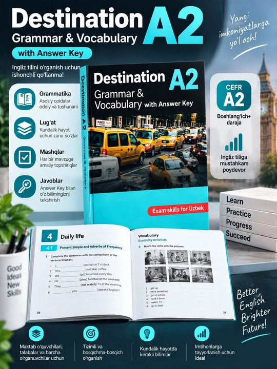 Destination Grammar & Vocabulary A1 A2 B1 B2 C1 C2 ingliz tili kitobi