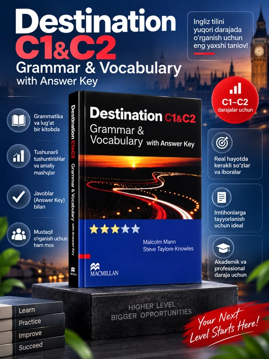Destination Grammar & Vocabulary A1 A2 B1 B2 C1 C2 ingliz tili kitobi