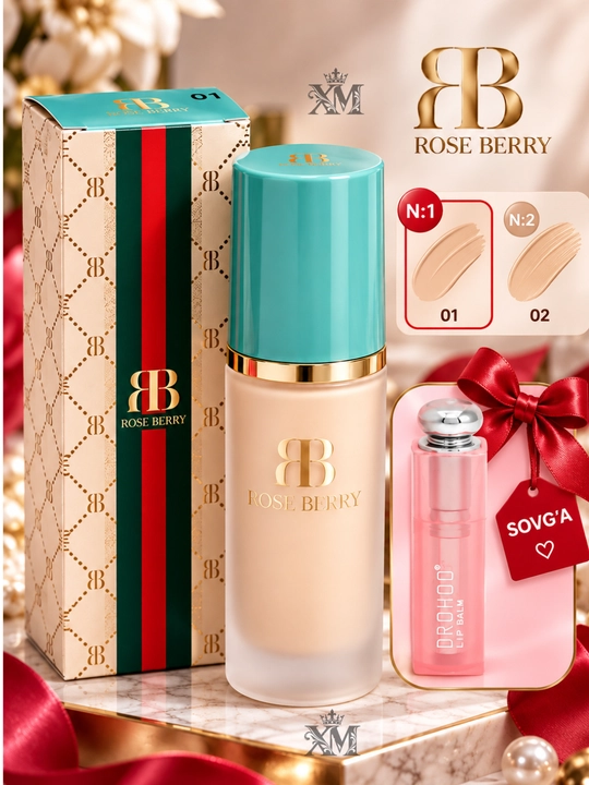 Rose Berry tonal kremi 30 ml,  teri rangini tekislaydi, namlaydi - 