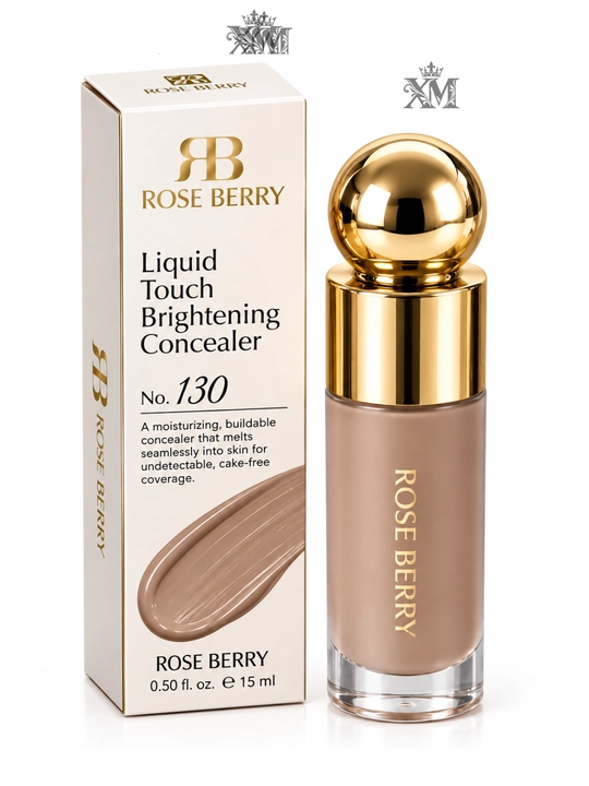 Жидкий консилер Rose Berry  Touch 15 мл, средство для выравнивания и осветления тона лица - 