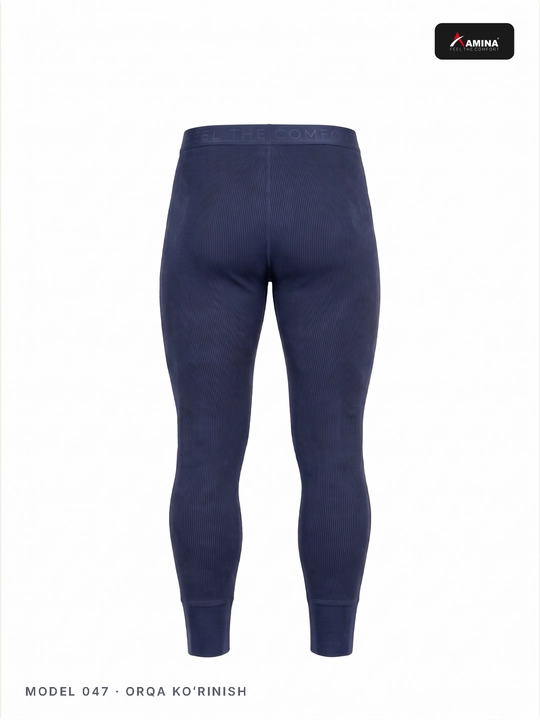 Erkaklar uchun Amina 047 "Feel the Comfort" termokalsoni, chokli, 100% paxtadan