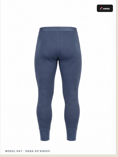 Erkaklar uchun Amina 047 "Feel the Comfort" termokalsoni, chokli, 100% paxtadan