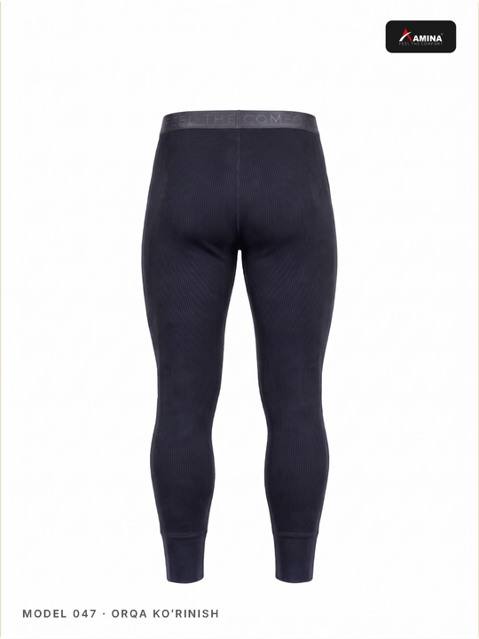 Erkaklar uchun Amina 047 "Feel the Comfort" termokalsoni, chokli, 100% paxtadan
