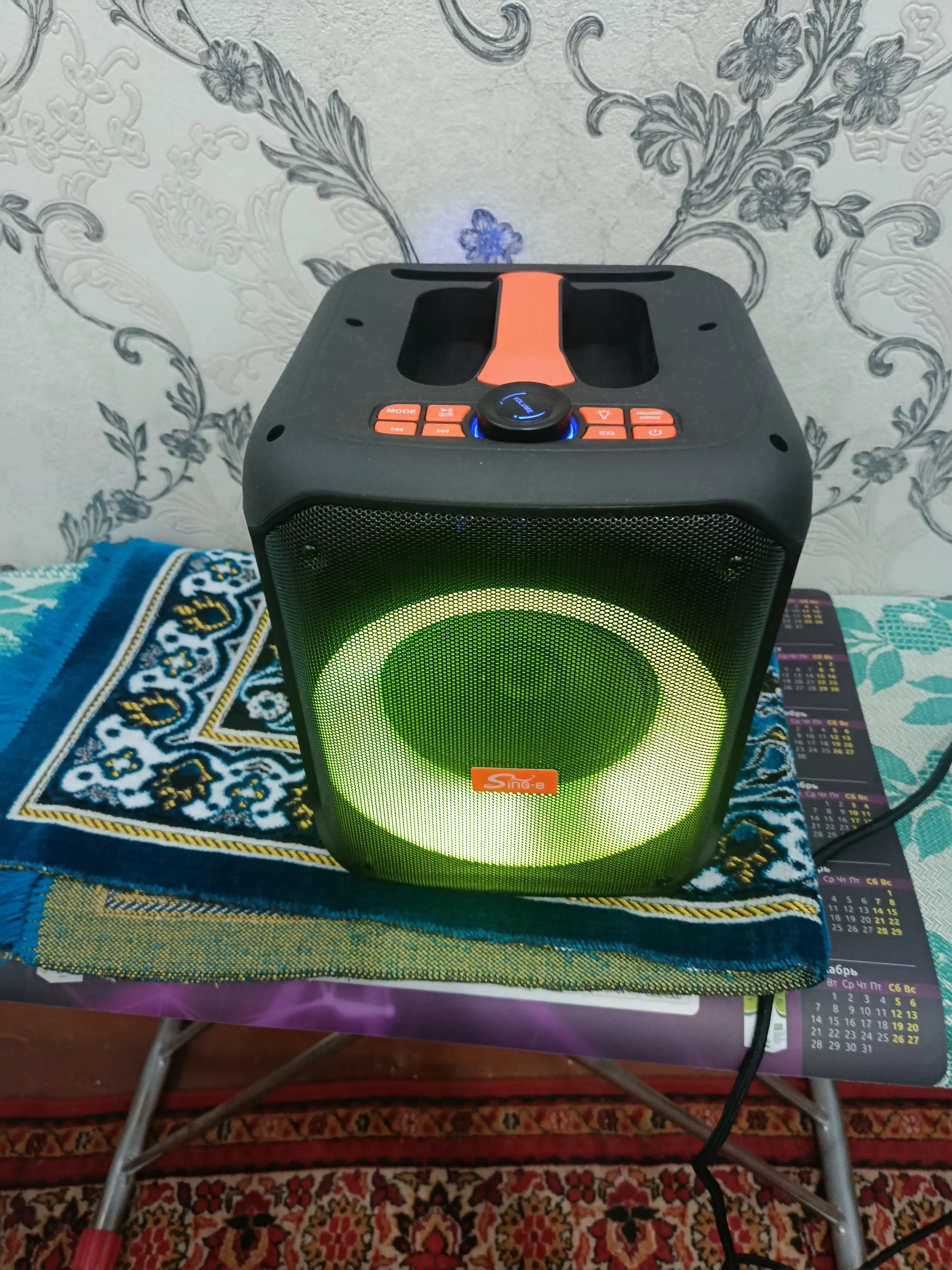 Katta simsiz kalonka Sing-e ZQS, kuchli bass, bluetooth, mikrofonli, karaoke, bayram uchun