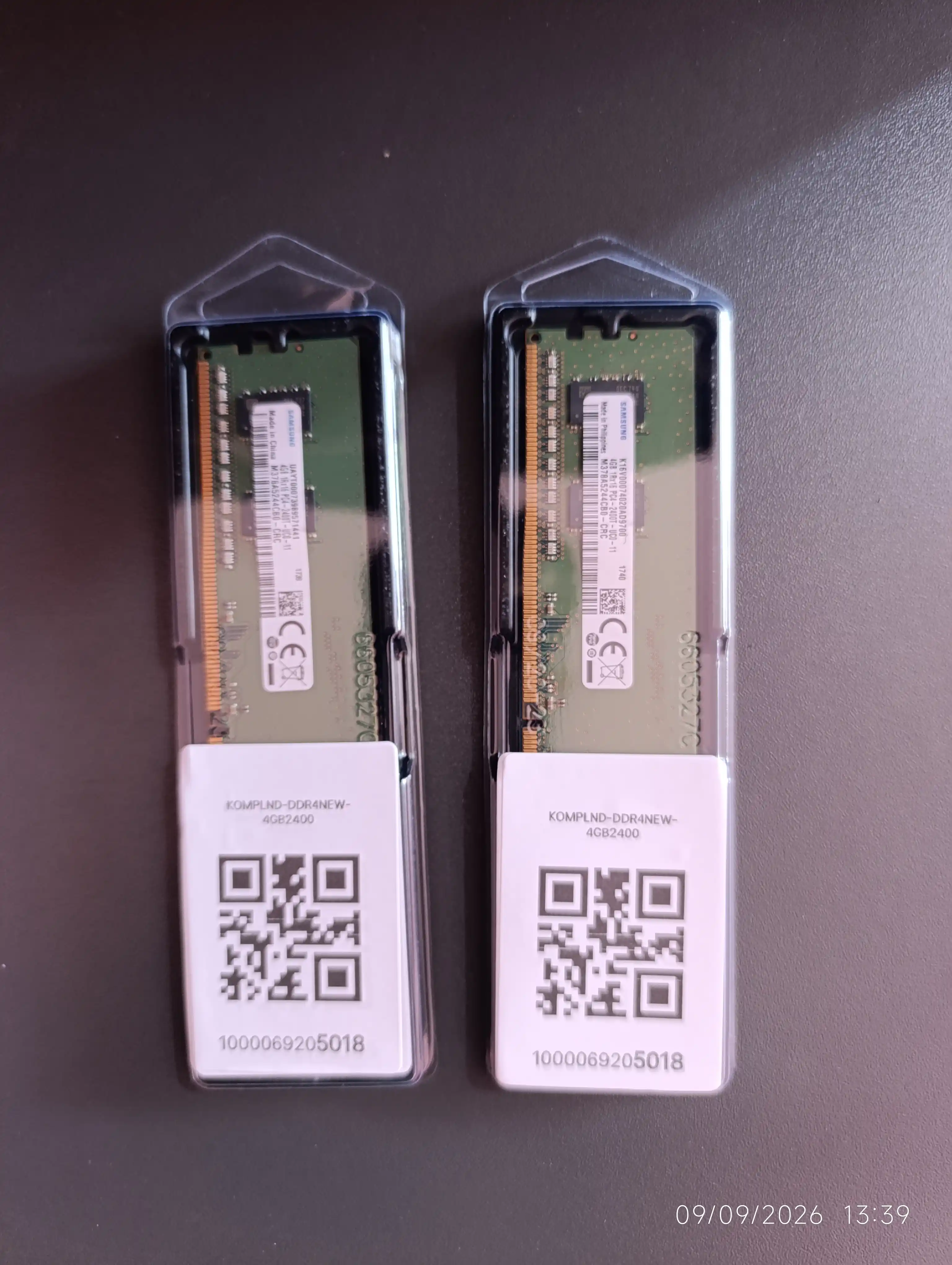Operativ xotira, DDR4, 4 Gb, PC4, 2666 mHz, 2400 mHz, 2133 mHz, kompyuter uchun
