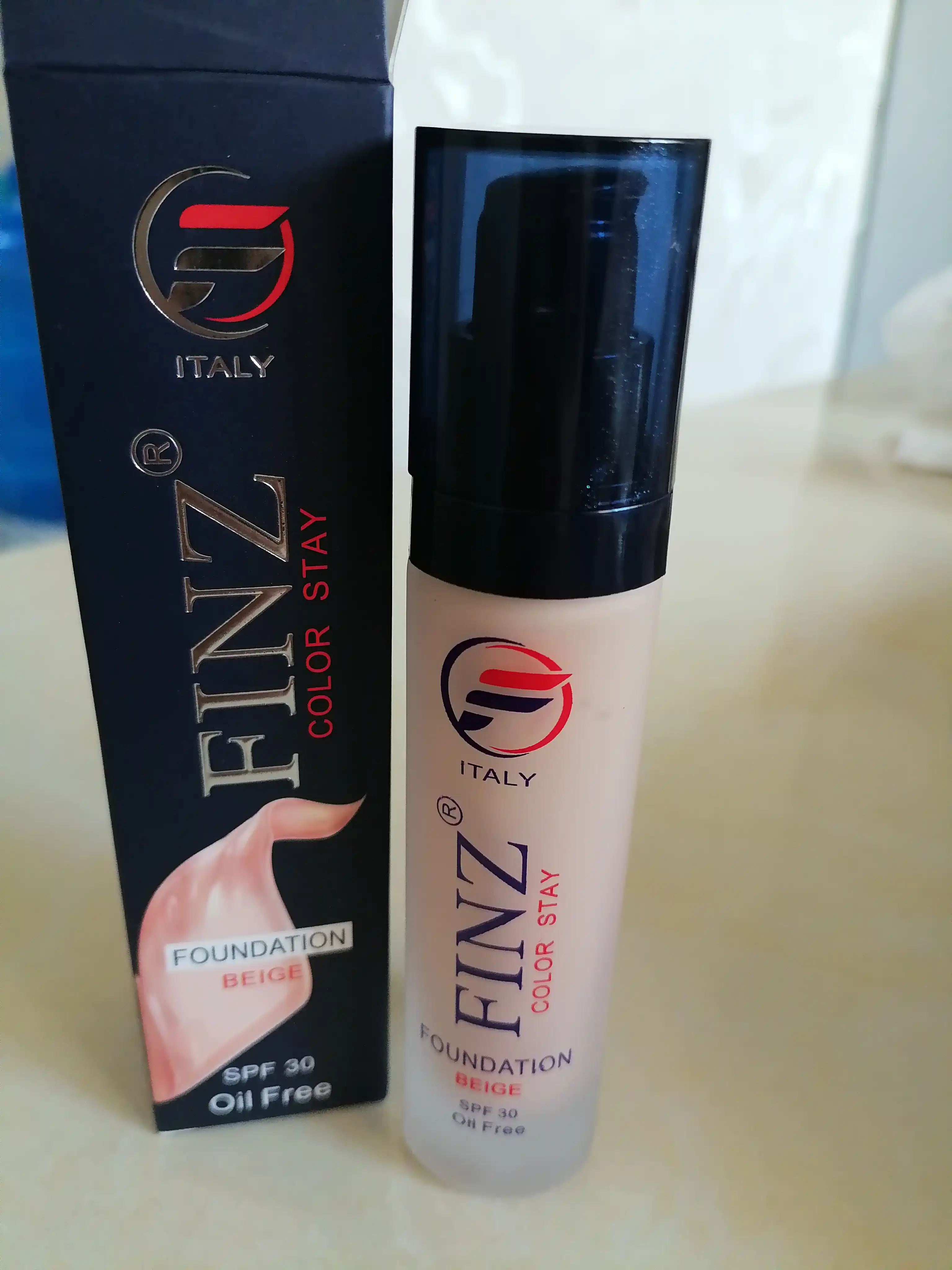 Тональный крем для лица FINZ Color Stay, стойкий, матирующий, SPF 30, оттенок Beige, 30 мл