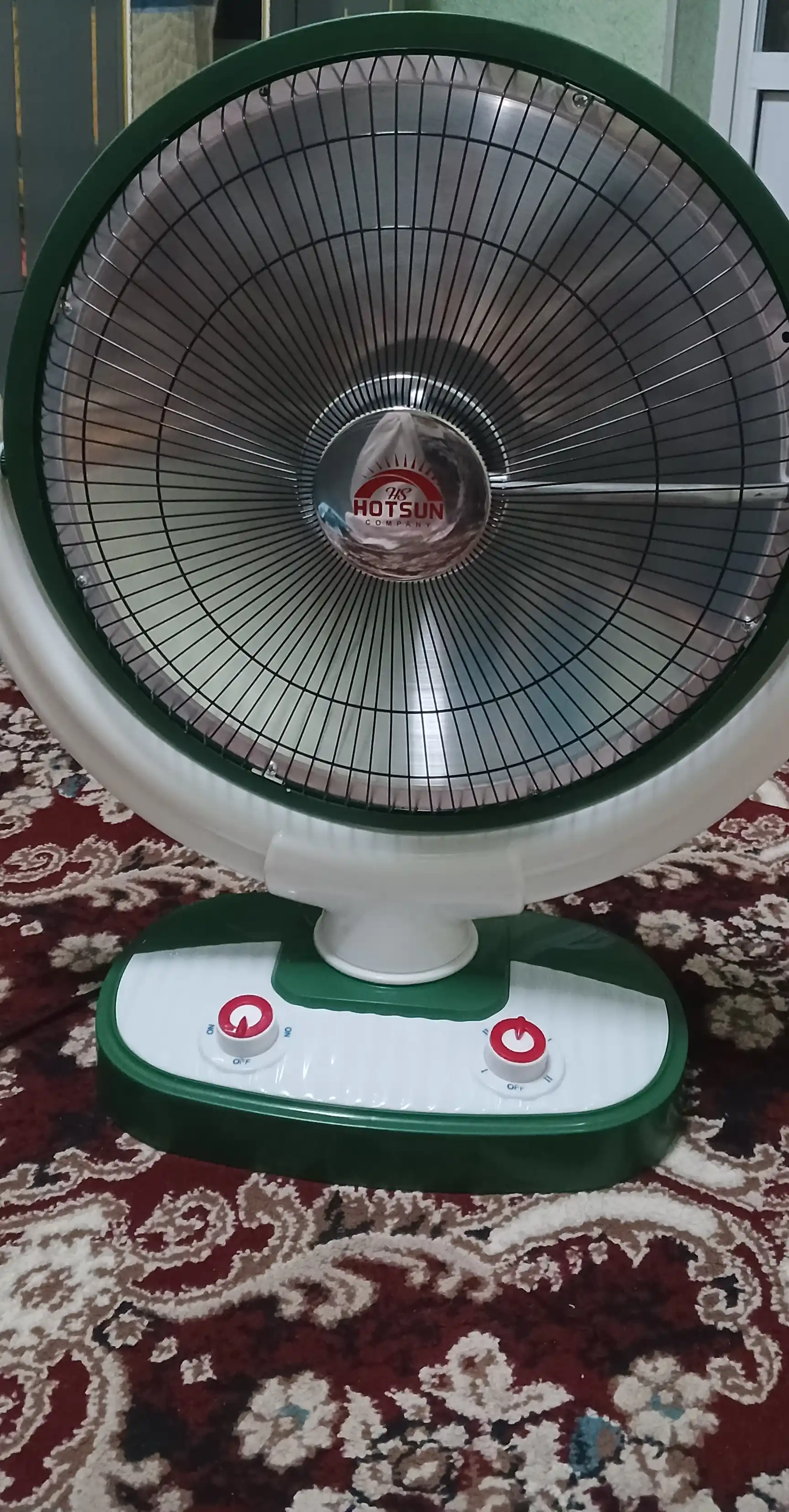 Parabolik elektr quyosh pechkasi, 2 rejimli, 180° buriluvchi, 24 m² gacha isitish