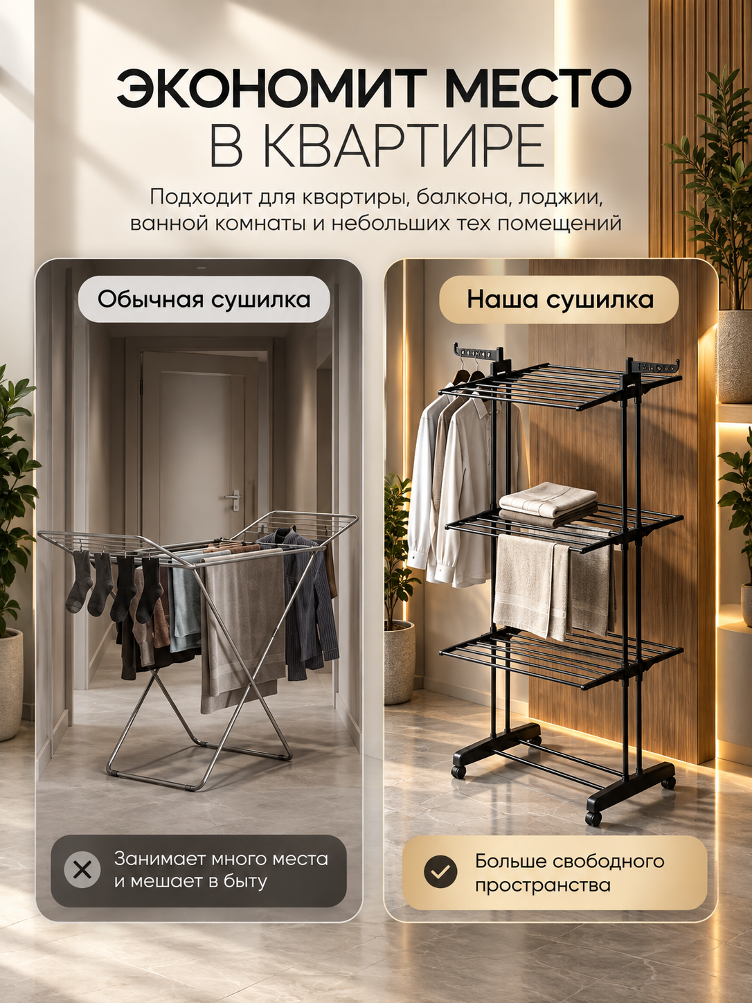 Сушилка для белья, сушилка, сушилка для белья напольная, сушилка для одежды, 50 кг