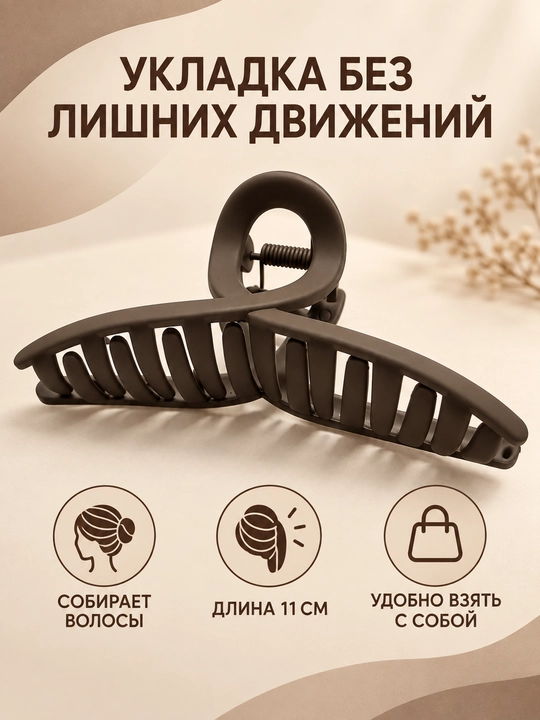 Заколка-краб для волос, удлиненная, 8 см и 11 см, набор в ассорти, пружинный зажим краб