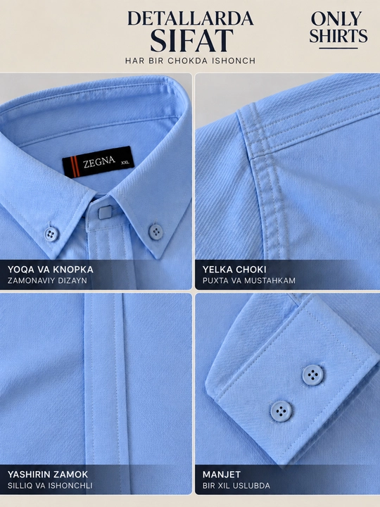 ONLY SHIRTS Kuzgi erkaklar ko‘ylagi, uzun yengli ko‘ylak