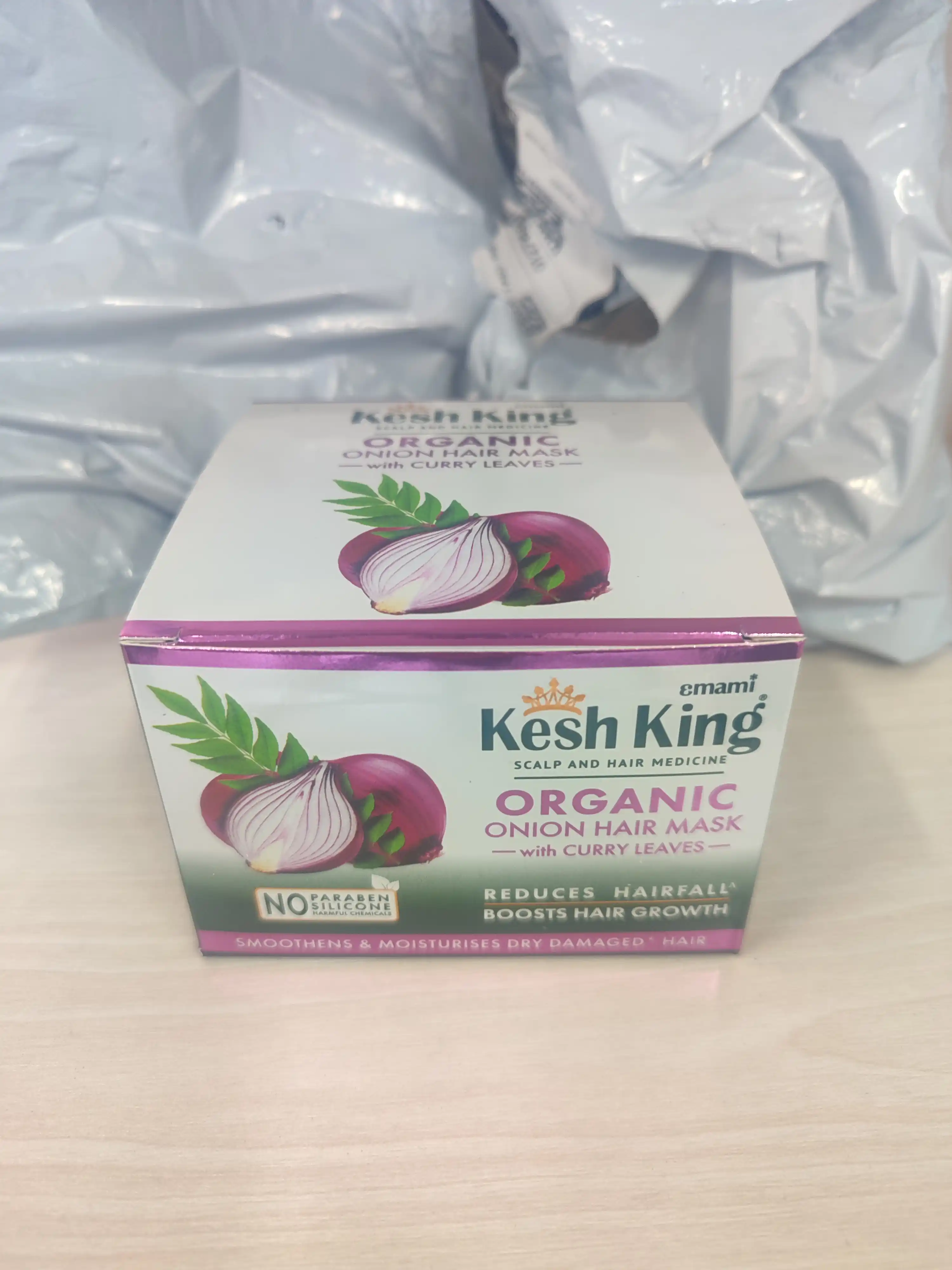 Маска для волос Kesh King с луком и листьями карри, 200 мл
