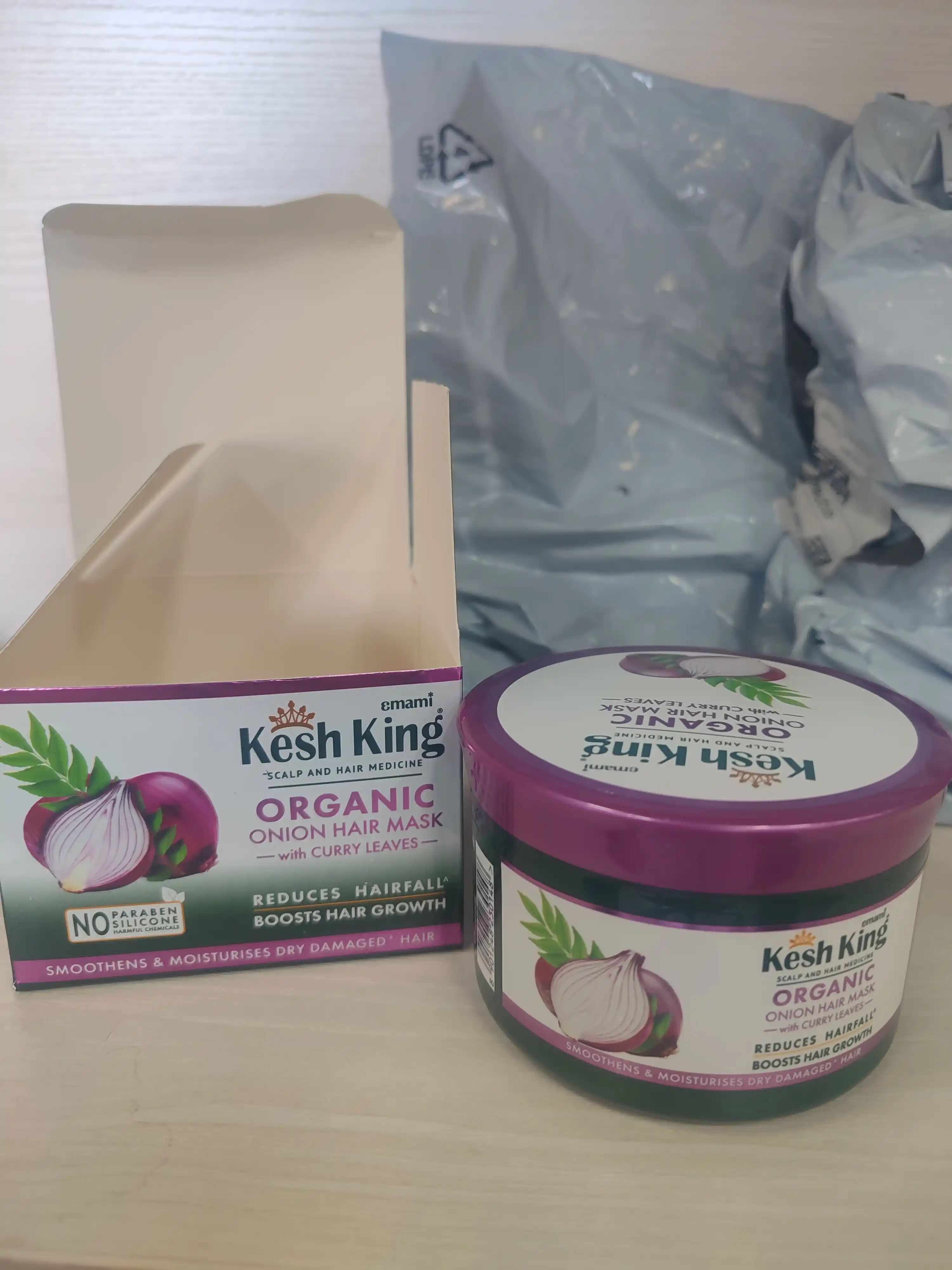 Маска для волос Kesh King с луком и листьями карри, 200 мл