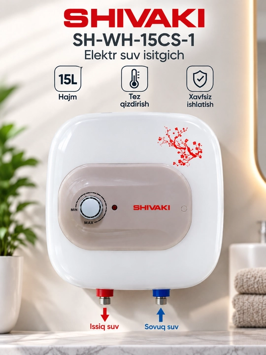 Shivaki SH-WH-15CS-1 электрический бойлер 15 л Arizton - 