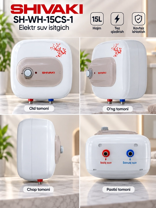 Shivaki SH-WH-15CS-1 15 l elektr suv isitgichi  Arizton