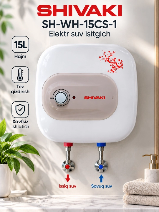 Shivaki SH-WH-15CS-1 15 l elektr suv isitgichi  Arizton
