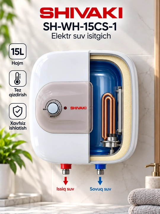 Shivaki SH-WH-15CS-1 15 l elektr suv isitgichi  Arizton