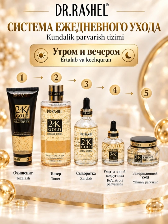 Подарочный набор косметики для ухода за лицом и телом Dr. Rashel, комплексный уход