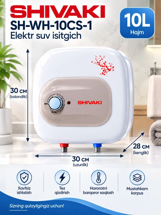 Shivaki SH-WH-10CS-1 10 litrli elektr boyler 