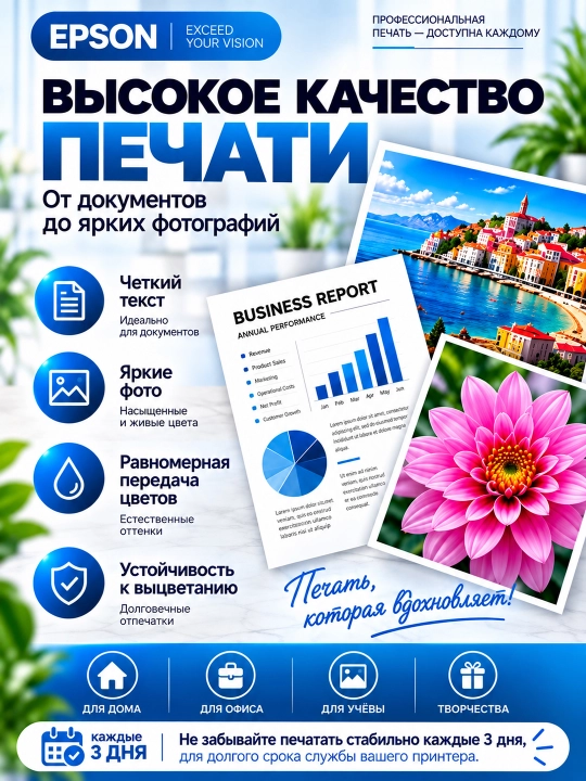 Чернила краска Epson 108 (057) для принтеров L8050, L18050, набор 6х70 мл
