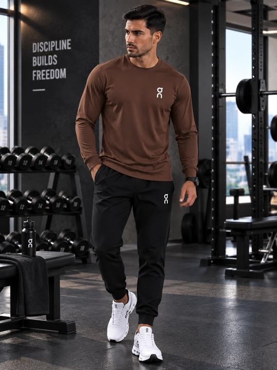 Erkaklar uzun yengli longslivi — qulay sport va casual kiyim