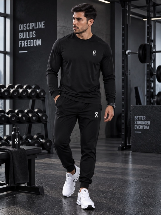 Erkaklar uzun yengli longslivi — qulay sport va casual kiyim