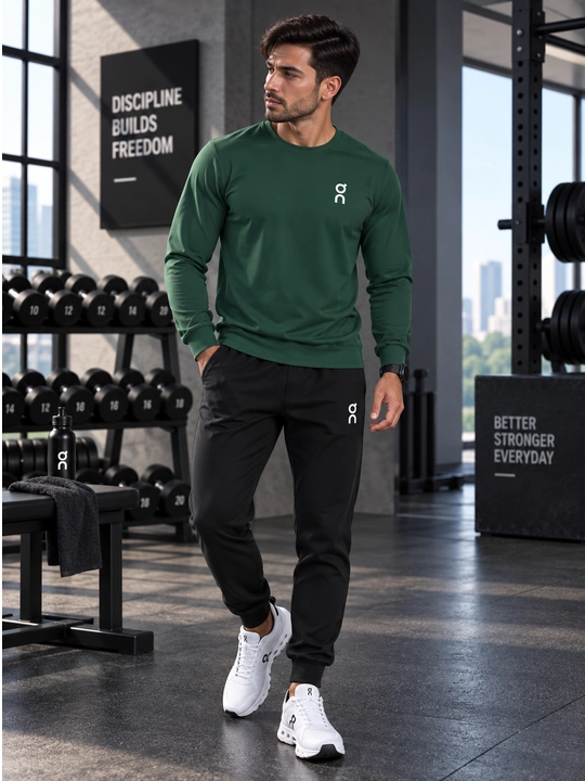 Erkaklar uzun yengli longslivi — qulay sport va casual kiyim