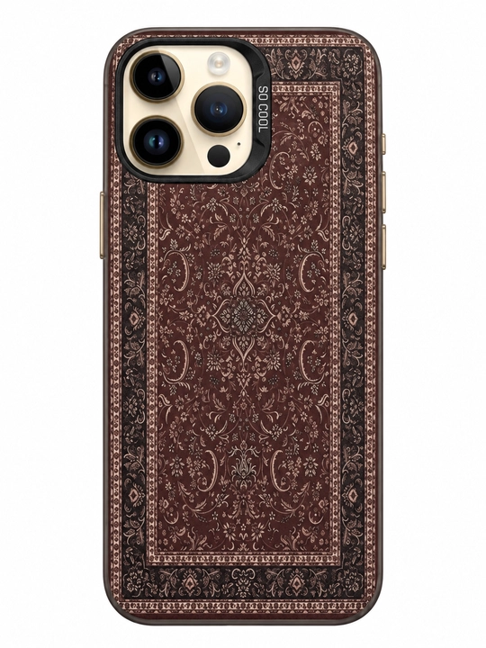 Iphone 11/13/14 pro max uchun premium milliy naqshli himoya g‘ilofi – chiroyli dizayn