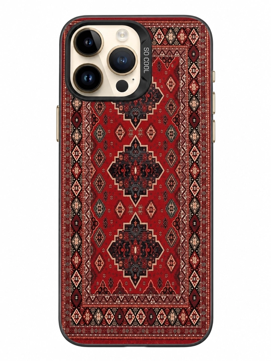 Iphone 11/13/14 pro max uchun premium milliy naqshli himoya g‘ilofi – chiroyli dizayn