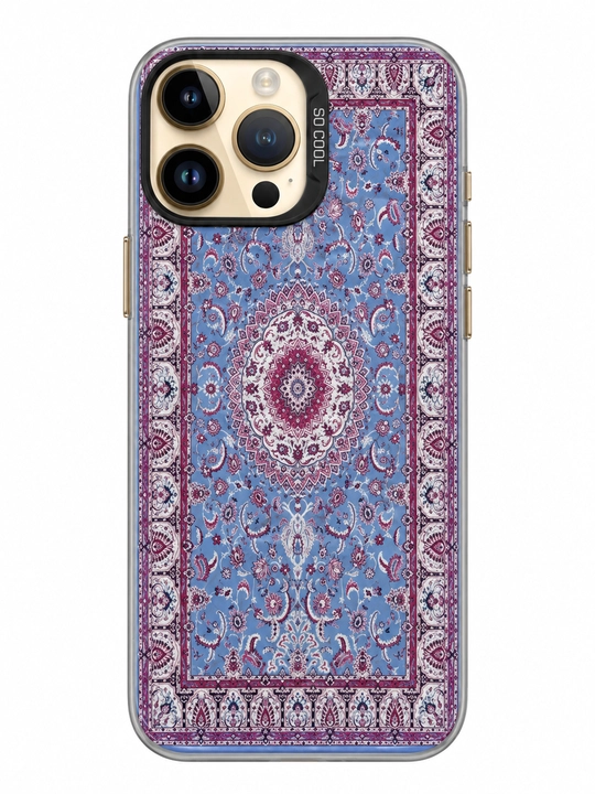 Iphone 11/13/14 pro max uchun premium milliy naqshli himoya g‘ilofi – chiroyli dizayn