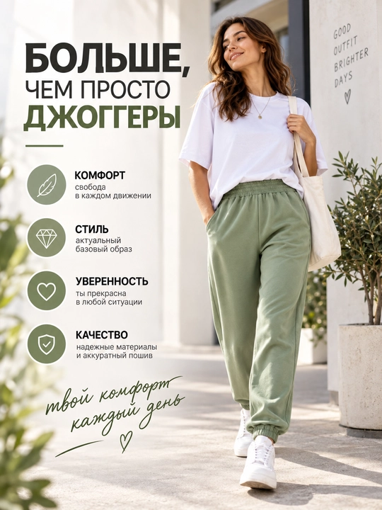 Ayollar joggerlari, sport shimlari, trikotaj, cho‘ntakli, katta o‘lchamda