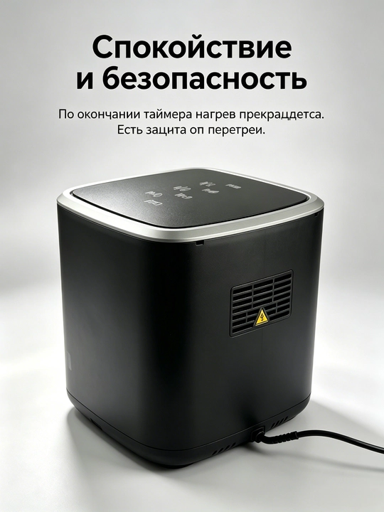 SOKANY SK-10085 havo panjarasi, 7,5 l, 2200 Vt, 10 ta dastur, minimal yog' bilan pishirish