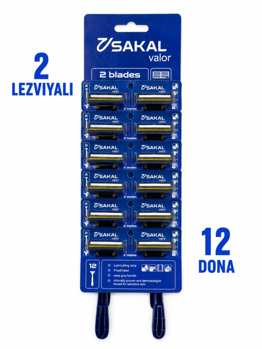 Одноразовая мужская бритва V_SAKAL COURGE (с 2 или 3 лезвиями) - 
