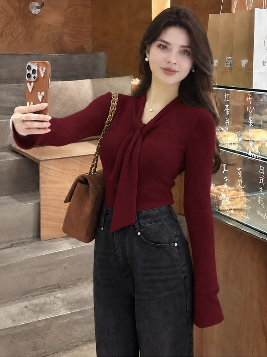Ayollar uchun longsliv, issiq matodan, kofta ayollar uchun