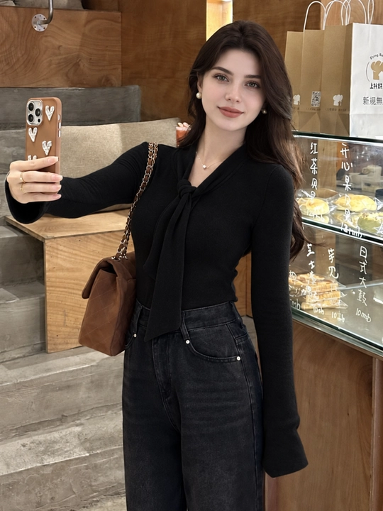 Ayollar uchun longsliv, issiq matodan, kofta ayollar uchun