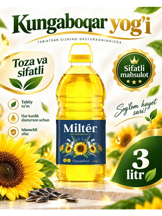 Miltér kungaboqar yog‘i, 3L / 5L