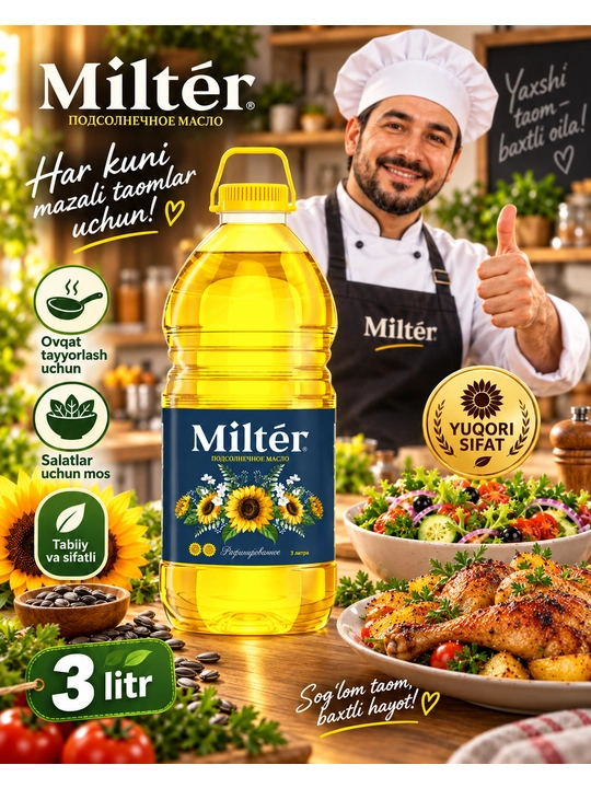 Miltér kungaboqar yog‘i, 3L / 5L