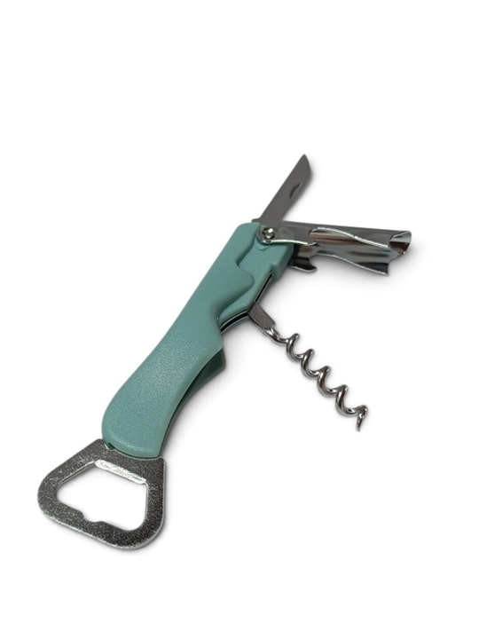Universal shtopor-ochgich, shishalar uchun + pichoq, 4 tasi 1 da