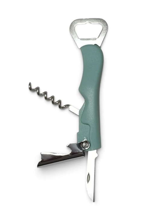 Universal shtopor-ochgich, shishalar uchun + pichoq, 4 tasi 1 da