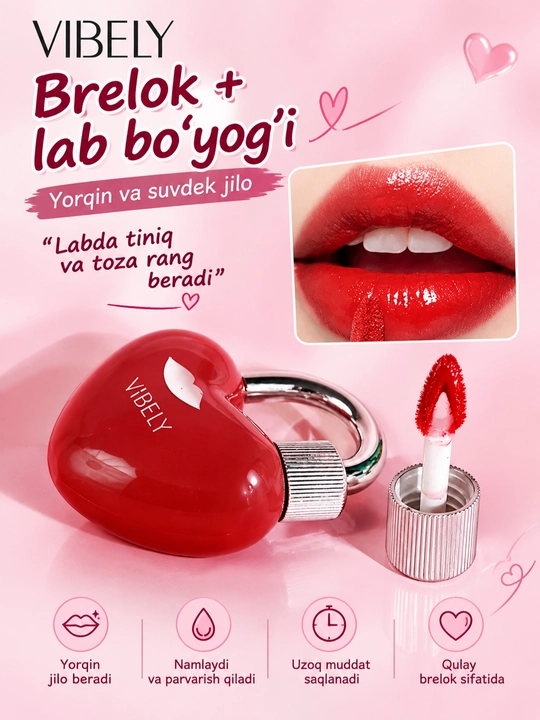 Pamada, lab bo‘yog‘i, mat, blesk, AirPods pomada, tint, brelok pomada, yurakchali pamada