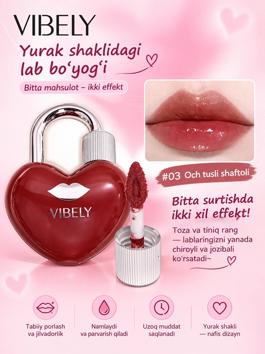 Pamada, lab bo‘yog‘i, mat, blesk, AirPods pomada, tint, brelok pomada, yurakchali pamada - 