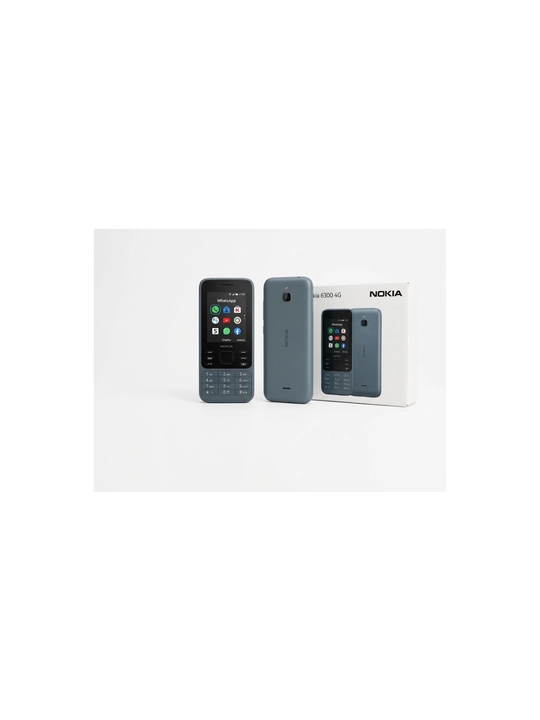Tugmali telefon Nokia 6300, 2 SIM, katta ekran, baquvvat batareya va chiroq - 