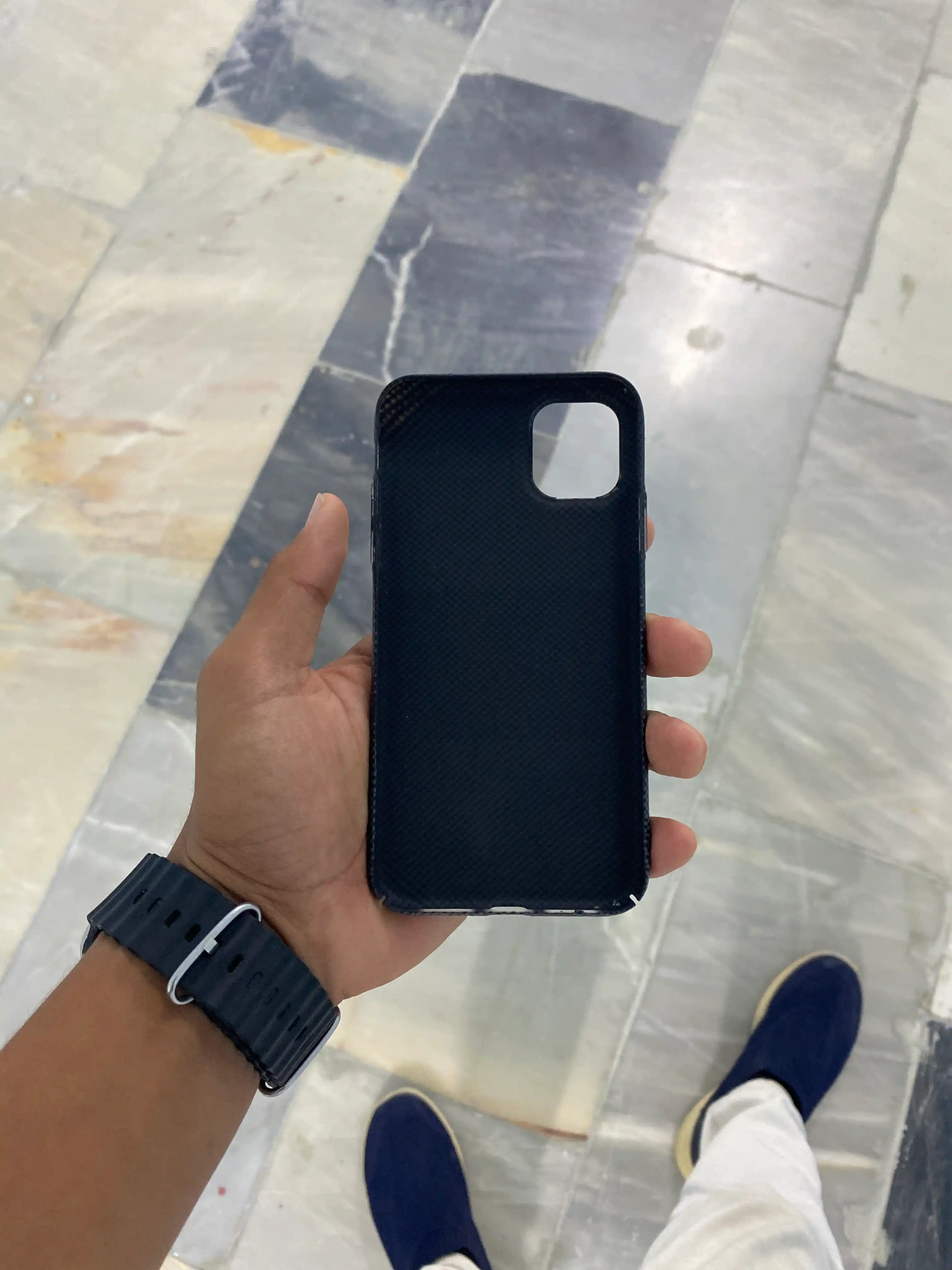 IPhone 11-17 Pro Max uchun MagSafe karbon g‘ilofi, yupqa, mustahkam himoya g‘ilofi