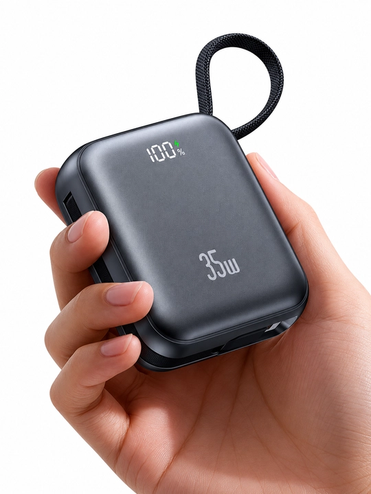 WIWU AS-181 Power Bank 10000 mAh 35W USB-C tez zaryadlash raqamli displey