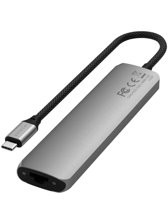 Адаптер Satechi USB-C Slim Multiport, Ethernet, 7-in-1